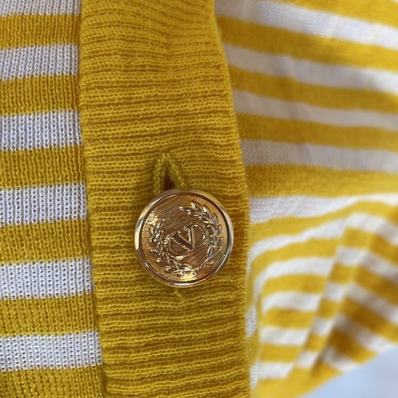 Vintage 80s Valentino Striped Cardigan - Picture 14 of 16